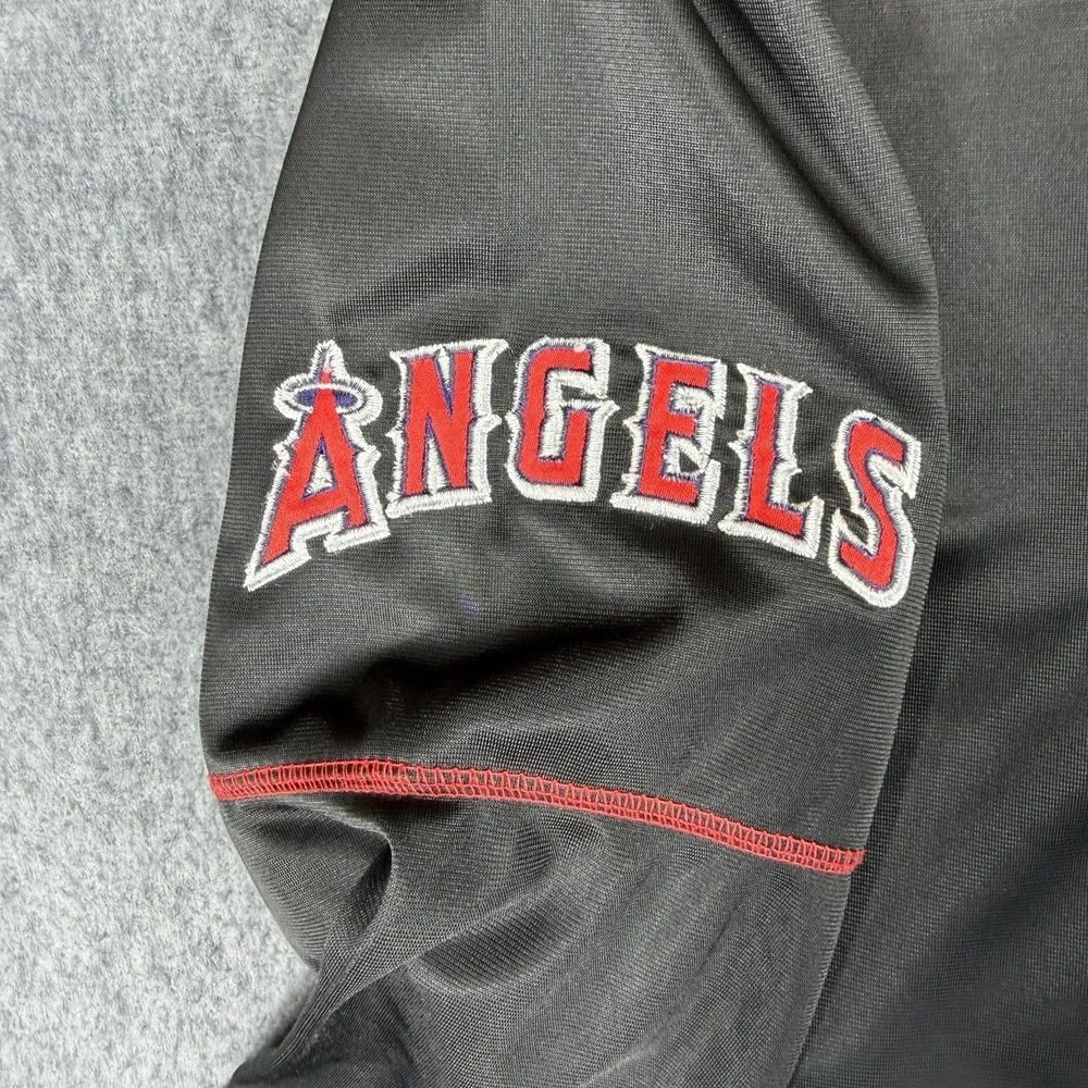Los Angeles Angels Men's Full Zip Embroidered Track Jacket Size XLT Majestic